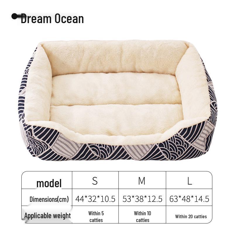 Ganzjahres-Warmes Hundebett für Kleine & Mittelgroße Hunde - Haustierkennel & Schlafplatz