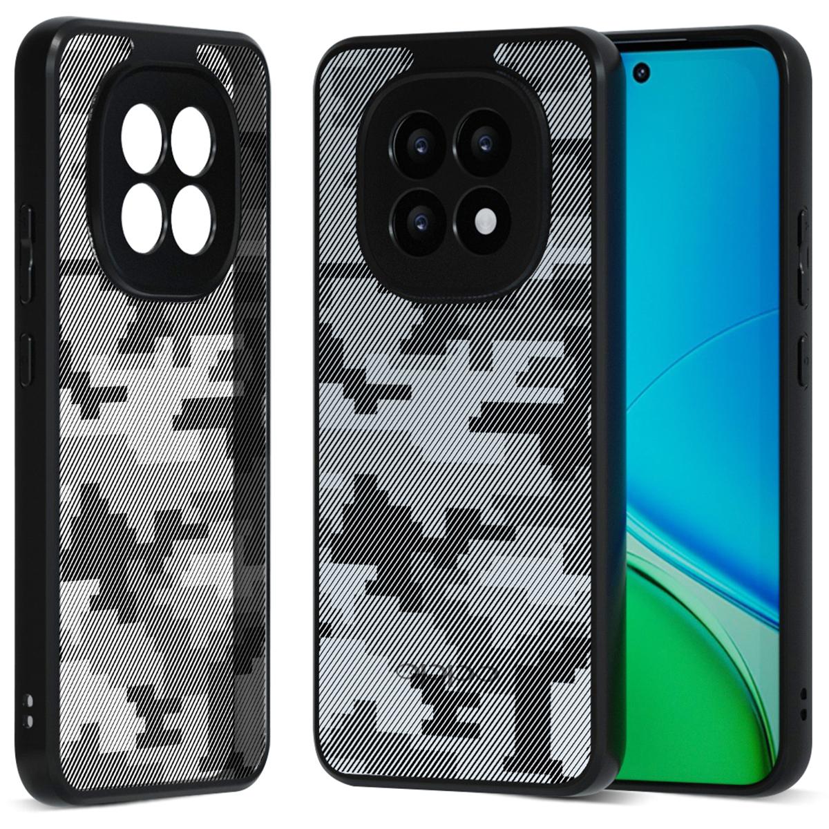 

IBMRS For Oppo F29 Pro 5G (Global) Case Soft TPU Frame Hard PC Back Anti-Fall Phone Cover Grid Camouflage