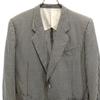 Lanvin Silk Check Pattern Tailored Jacket ST46-54 Black X White Men's Used