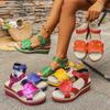 2025 Foreign Trade New Large Size Platform Sandals Polyurethane Light Sole Outer Wear Trend Women's Shoes Size 36-43