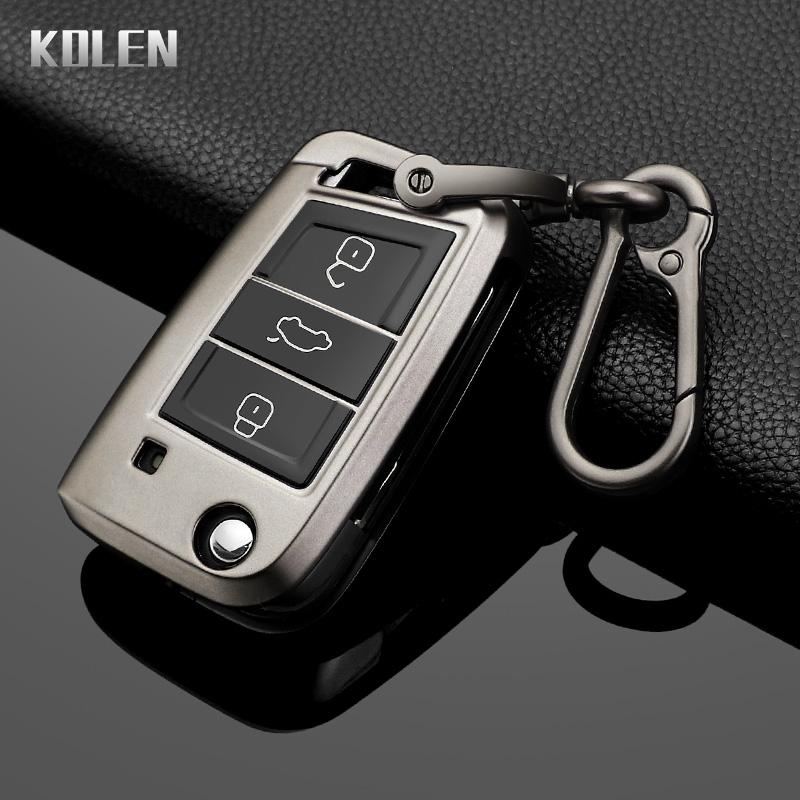 3 4 Buttons TPU Car Flip Key Case Cover Fob for VW Volkswagen Golf 7 Tiguan MK2 for SEAT Ateca Leon FR 2 Ibiza for Skoda Octavia