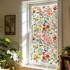 Creative Colorful Glass Flowers Butterfly Living Room Bedroom Window Decoration Beautification Stickers