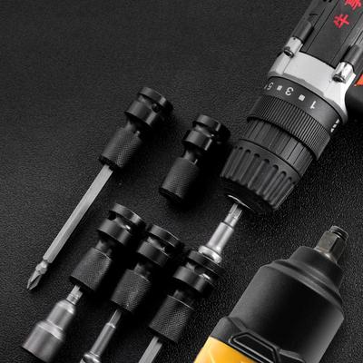 Quick Release 1/2-Inch Square Drive To 1/4-Inch Impact Hex Socket Adapter Converter Chuck Adaptor for Impact and Ratchet Wrench
