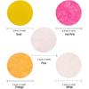 Hot Pink Orange and Gold Tissue Confetti Dots Table Decoration for Birthday Graduation Wedding Toss Groovy Fall Autumn Party, 1 inch in Diameter, 100