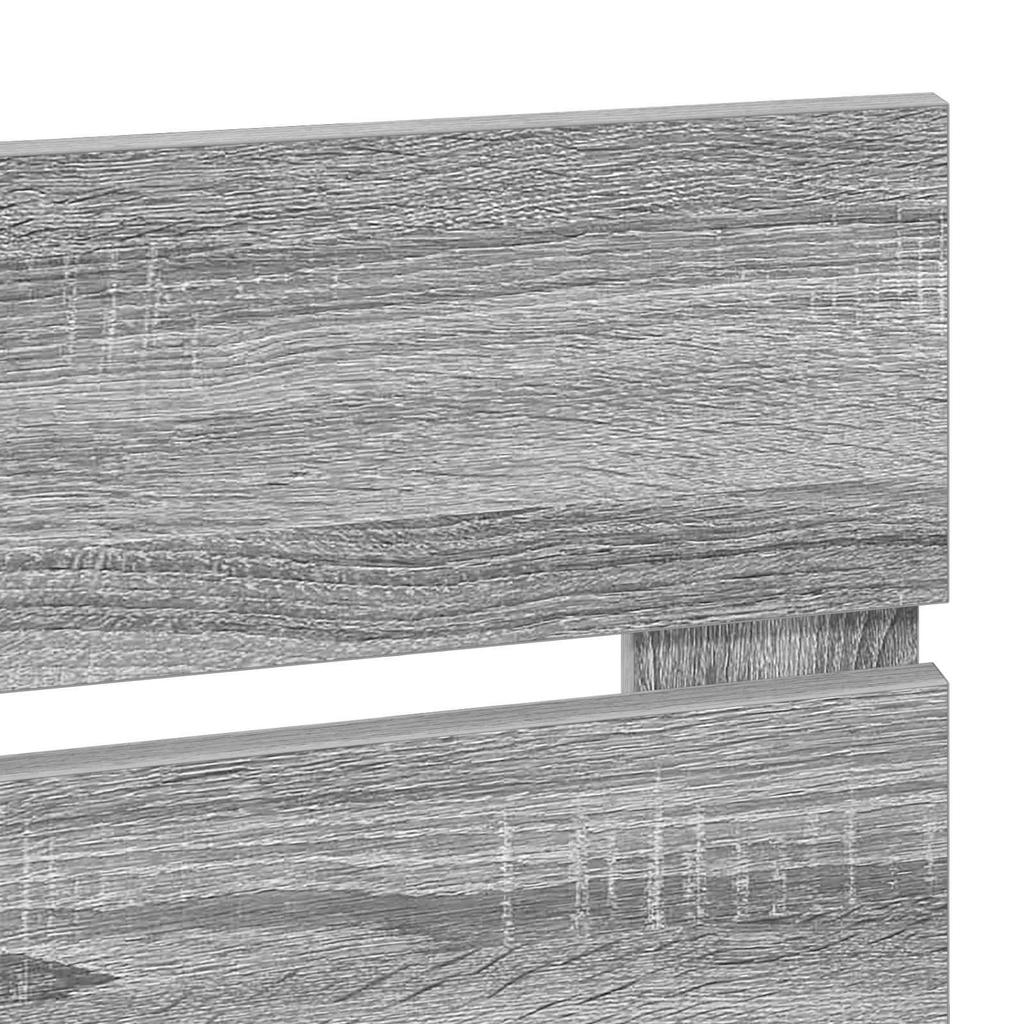 Headboard Grey Sonoma Wood Based Material