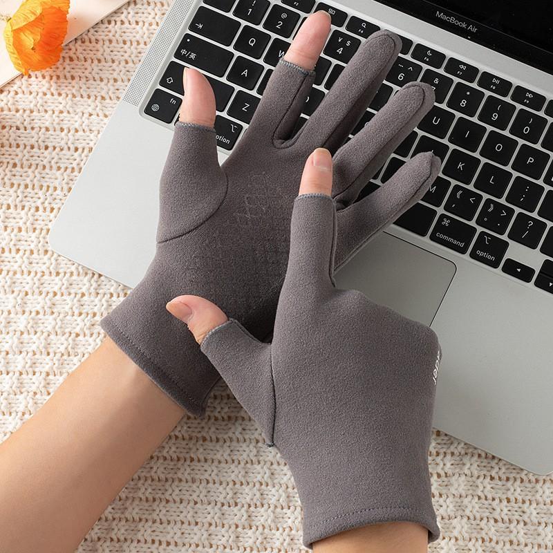 Ice Silk Cycling Gloves Mountain Biking Running Hiking Climbing Outdoor Sports Touchscreen Compatible Lightweight Breathable Anti-Slip