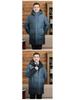 2025 Men's Mid-Length Down Jacket: Thickened White Duck Down, Business Casual, Winter Outerwear for Middle-Aged and Elderly.