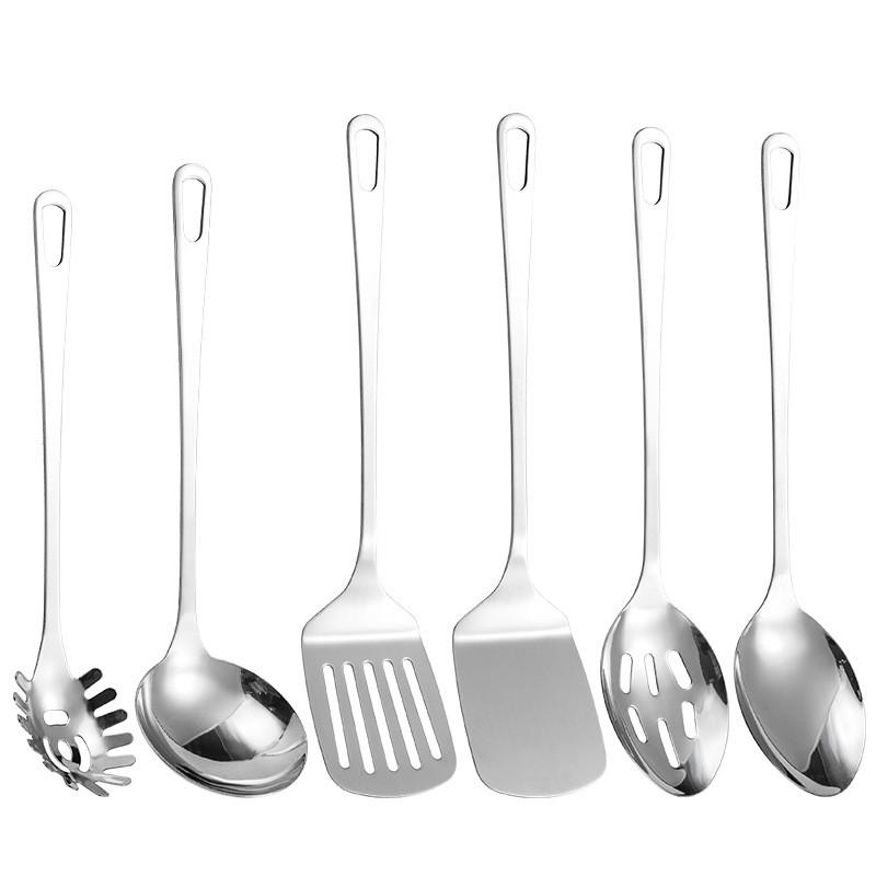Stainless Steel Cooking Spatula And Soup Ladle With Hightemperature Resistance For Kitchen Use