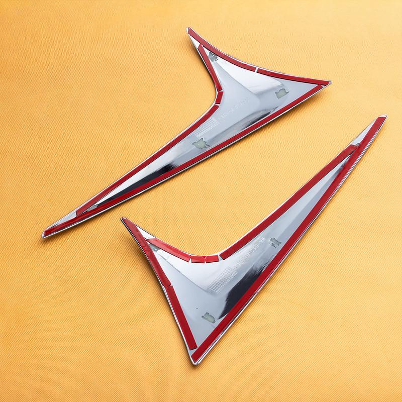 Chrome Rear Window Spoiler Side Wing Trims Cover For 2017-2025 Mazda CX-5 CX5 Accessories 2024 2018