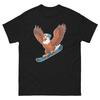 Adler Snowboarden Spaß Cartoon Snowboarder Hemd T-Shirt
