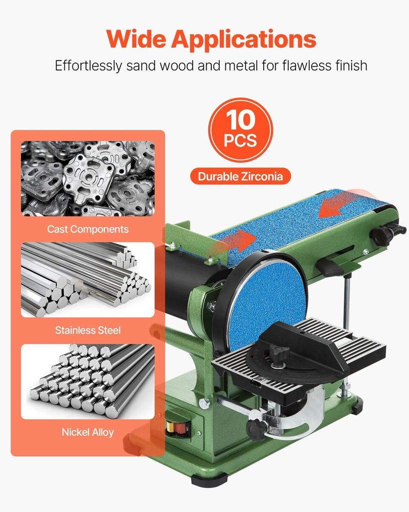 Sanding Belts, 100 x 915mm Belt Sander Sanding Belts, 10PCS (2 of Each 40 60 80 120 240 Grits) Zirconia for Knife Sharpening, Metal Polishing,