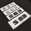 cxjva7 3D ABS Chrome S 63 Logo S63 Emblem Letters Sticker Car Trunk Badge Decal For S63 C217 Accessories