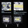 4 Inch 60W LED Spot Lights Combo IP67 Waterproof Off Road Work Driving Lights for Truck Boat ATV UTV Jeep Head Light