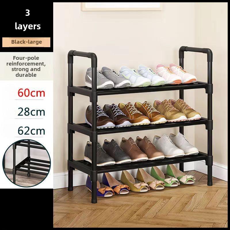

1 шт. Простая полка для обуви, прочный вход, внутренняя бытовая полка для хранения, пыленепроницаемый многослойный шкаф для хранения обуви