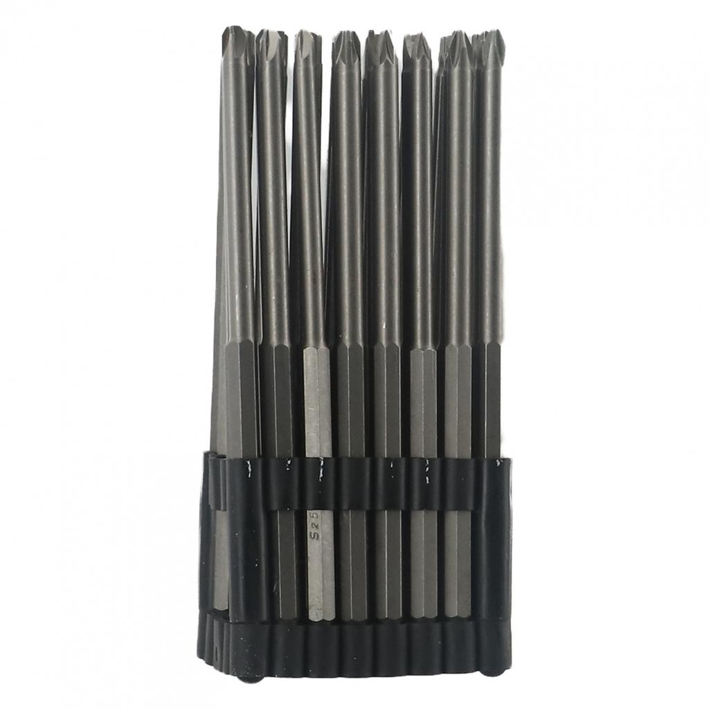 Silver Screwdriver Bit Set Tamper Proof Wide Applications