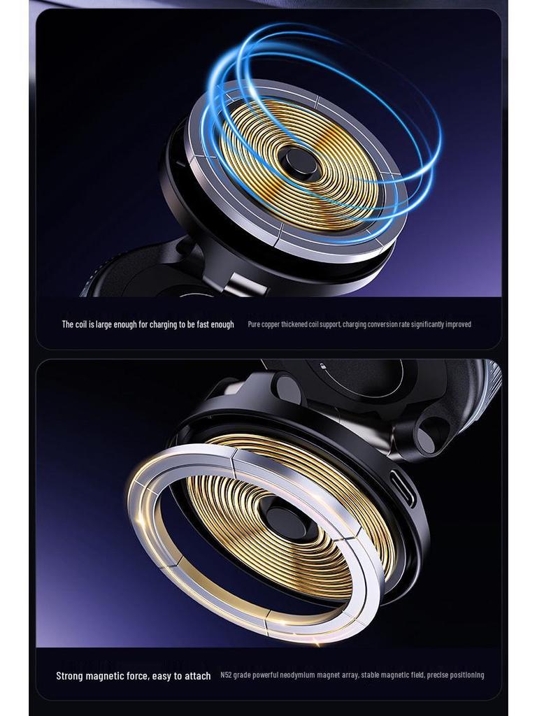 15W Magnetic Wireless Car Charger & Phone Holder