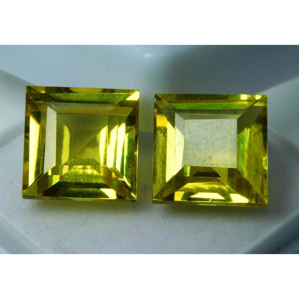 Natural Yellow Sapphire 21.15ct Square Cut Certified Loose Gemstone