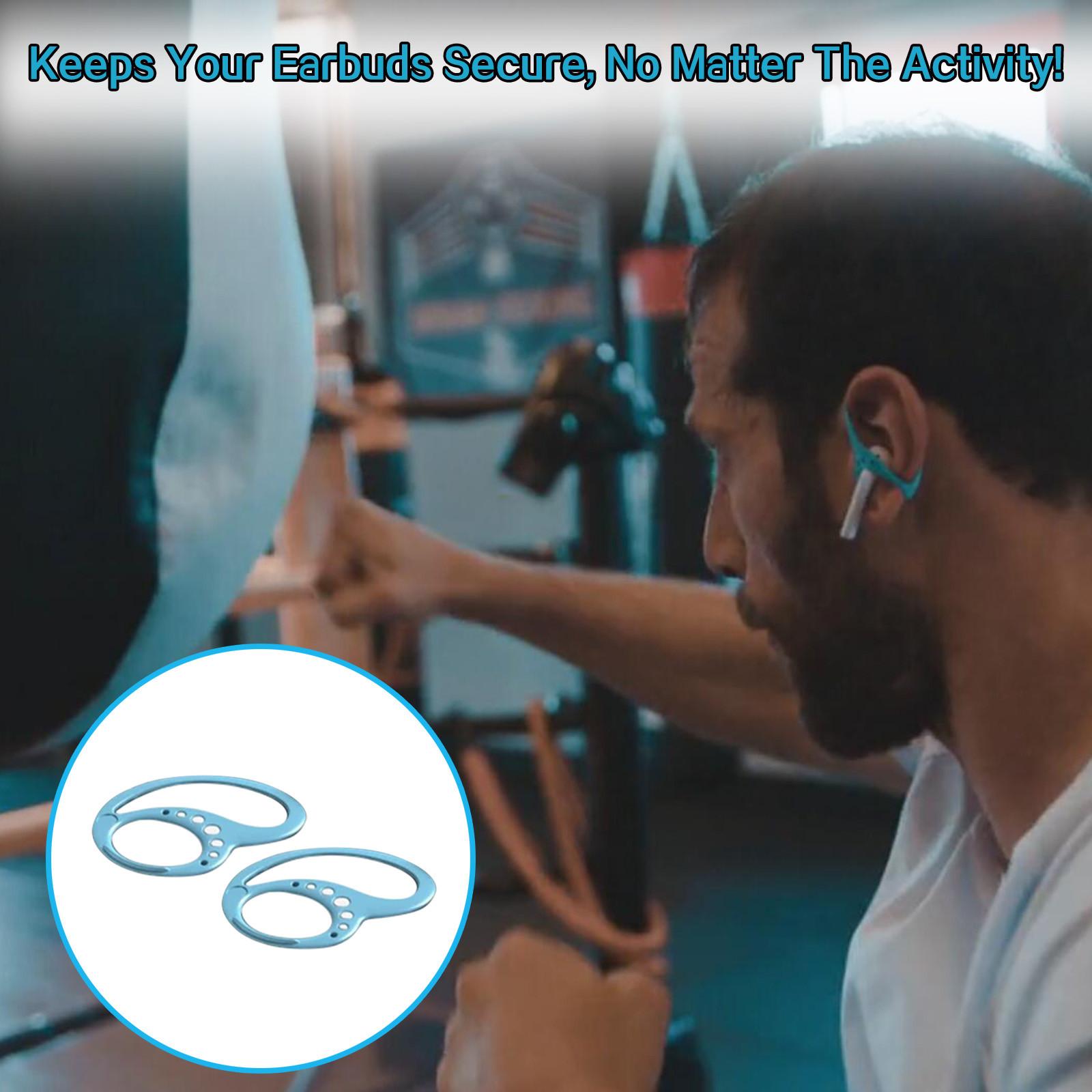 

Comfortable Earhooks Compatible All Earbuds Hook-shaped Sports Earphone Holder синій