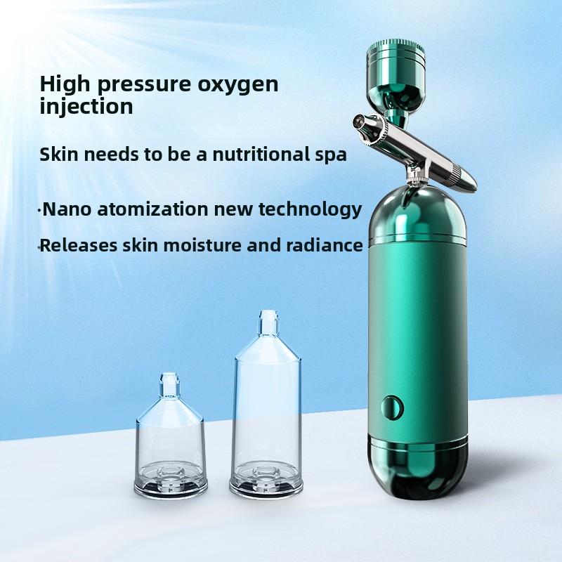 Oxygen Injection Instrument Hydrating Spray Facial High Pressure Spray Instrument Household Skin Rejuvenation Cold Spray Handheld Hydrating Instrument