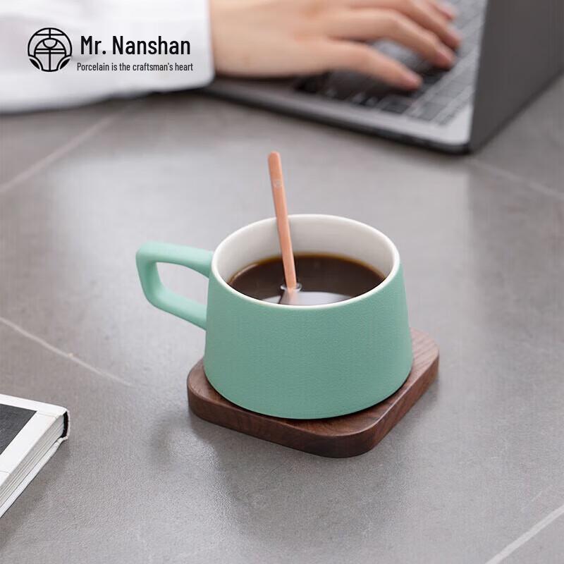 European Style Ceramic Coffee Set with Spoon