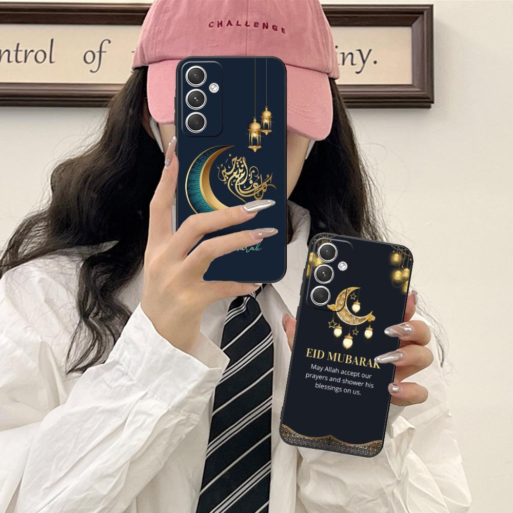 Eid Mubarak Mobile Phone Case for Samsung Galaxy S26 S25 S24 S23 S22 S21 S20 Note20 Plus FE Ultra Colorful Cover Cover Luxury
