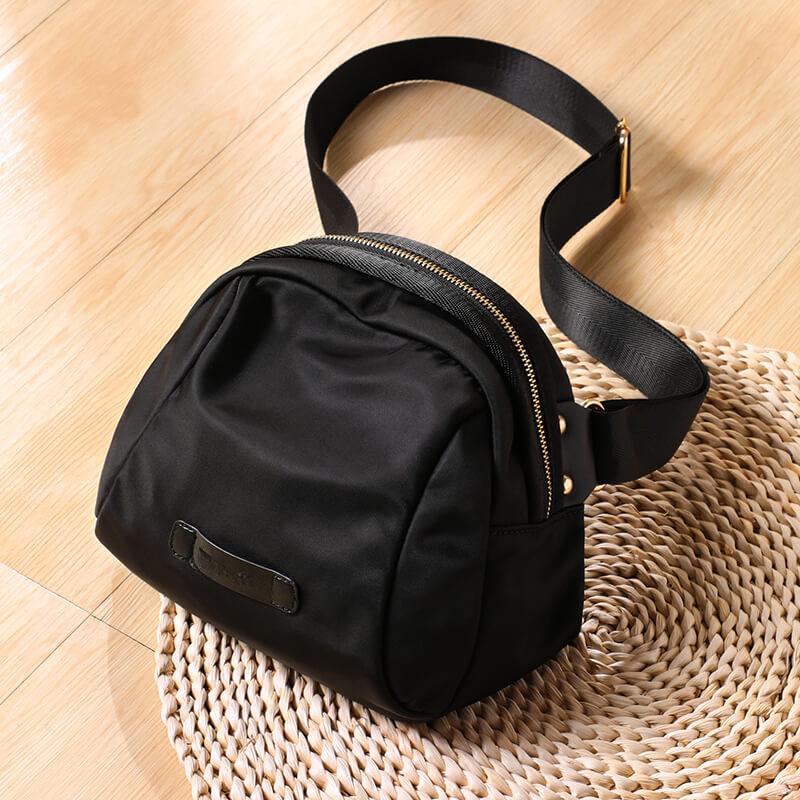 

Маленькая сумка Холщовая сумка Женская модная сумка весна/лето Универсальная сумка через плечо из ткани Оксфорд нагрудная сумка Polar Night Black (no logo in the public version)