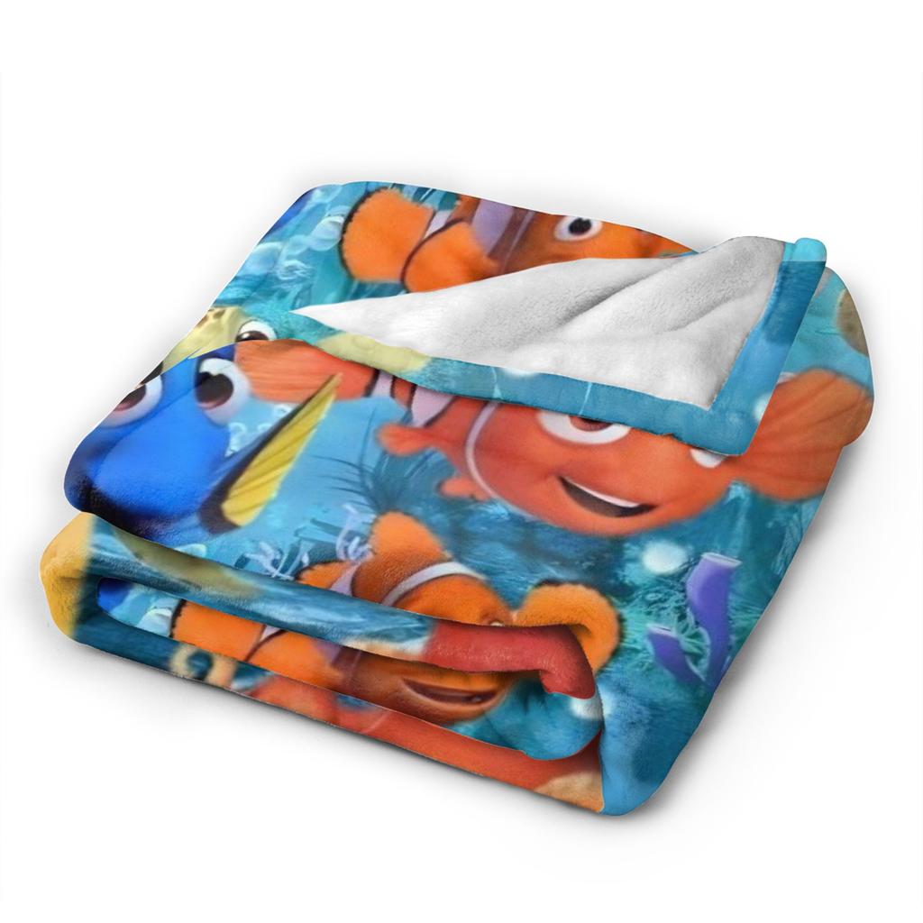 Coperte Calde e Morbide di Finding Nemo Biancheria da Letto Peluche per Bambini Coperte Morbide Copriletto in Flanella per Camera da Letto Copriletto per Divano Letto