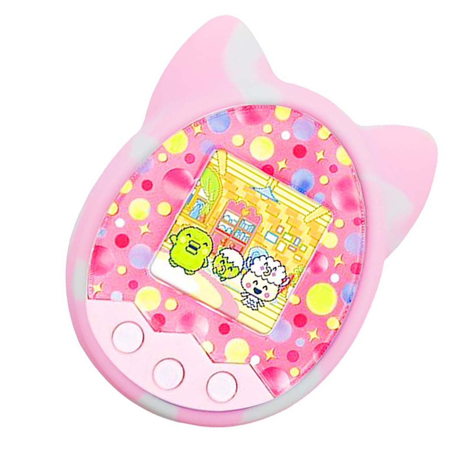 

Защитная крышка-чехол Силиконовый чехол Чехол для игровой машины для питомцев для Tamagotchi Мультяшная электронная игровая машина для питомцев Pink розовый