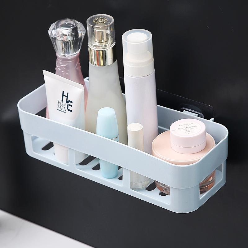 Bathroom Shelf Organizer Toilet Adhesive Shampoo Gel Storage Basket Decoration Bathroom Corner Shower Shelf Rack Accessories