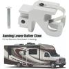 RV Awning Lower Rafter Claw, 2 Pcs RV Awning Rafter Rivet Heavy Duty Satin Aluminum Bracket for RVs Sunchaser II Awning