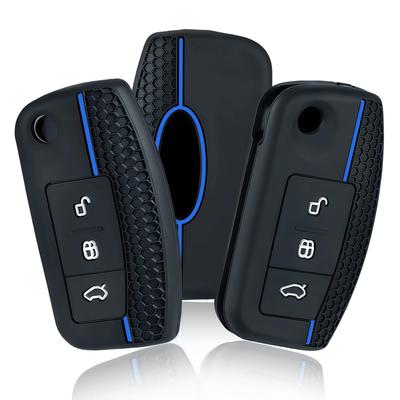 Silicone Car Key Cases Protective Cover Fob for Ford Fiesta Focus 2 C-Max Ecosport S-Max Fusion Mondeo Remote Control Case