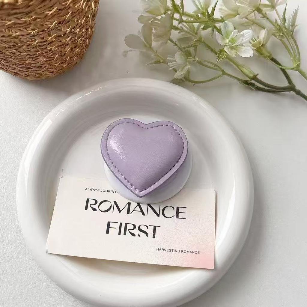Korean Cute 3D Love Shaped Makeup Mirror Suitable for MagSafe Magnetic Bracket Phone Ring Bracket Supports iPhone Girl Bracket 5