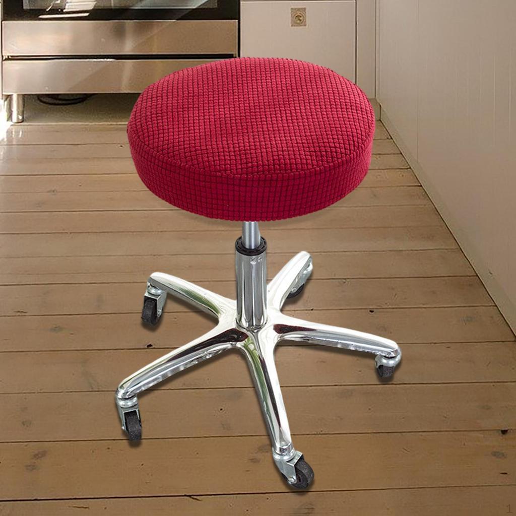 Stool Cover Washable Polyester Fiber Round for Lift Home