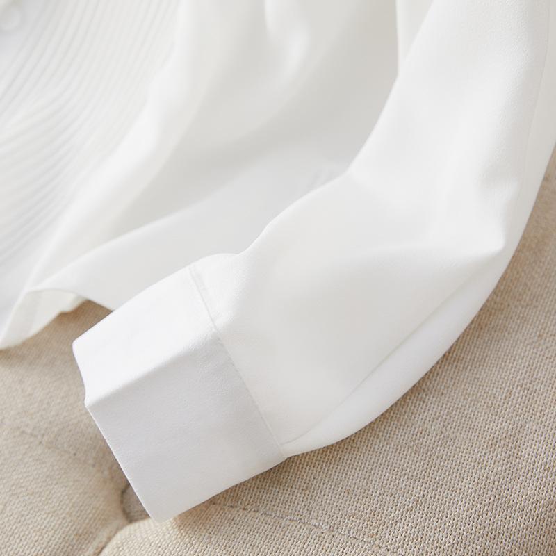 Women's Long-sleeved Autumn New Simple Commuter Top White Shirt
