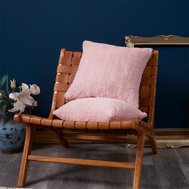 Cover Only Luxurious Plush Faux Rabbit Fur Pillow Cover Soft Cushion Cover For Sofa In Modern Style