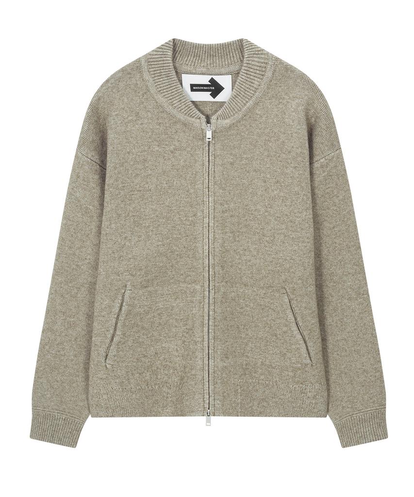 Maison Master Way Knit Zip-Up Black