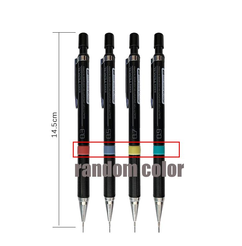 Mechanical Pencil with Refill Set 0.3/0.5/0.7/0.9mm Automatic Pencil Replaceable Leads Office School Writing Stationery Supply