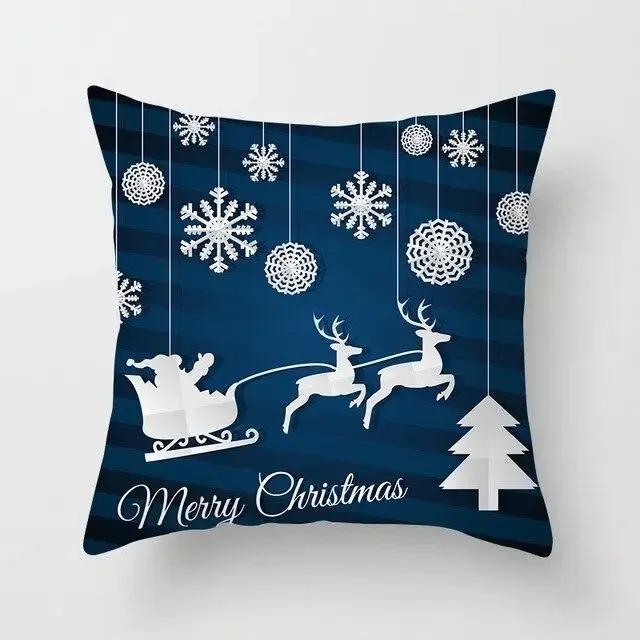 Christmas Themed Pillowcases Car Accessories Office Santa Claus Guest Sofa Home Pillowcases