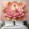 Wall Decor Fabric Hanging Ornament Buddhist Art Tapestry To Enhance Home Atmosphere