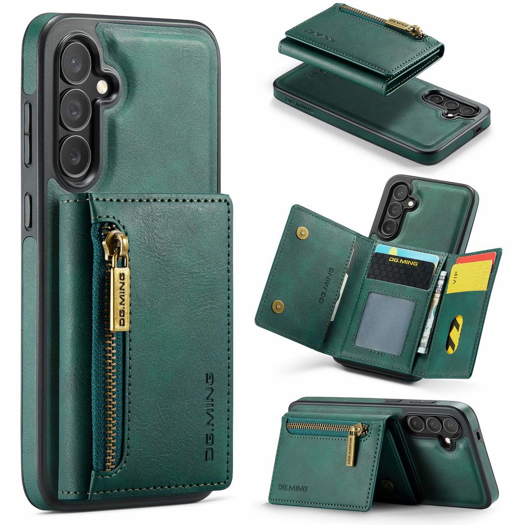 DG.MING M5 Series For Samsung Galaxy S25 FE Case Detachable Magnetic Leather Phone Cover with Card Slots