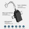 2 In 1 Otg Adapter Usb 3.0 Female To Micro Usb Male And Type C Male Connector Aluminum Alloy Usbc Converter For Xiaomi Samsung