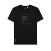 Simple Logo Print Casual Versatile Short Sleeve T-Shirt Men Tops Black F11M432108FBK
