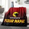 1PC Sc Bern Custom Name Patterned Flannel Blanket Suitable For All Seasons For Home Decor Warmth And Comfort Gifts Holiday Present
