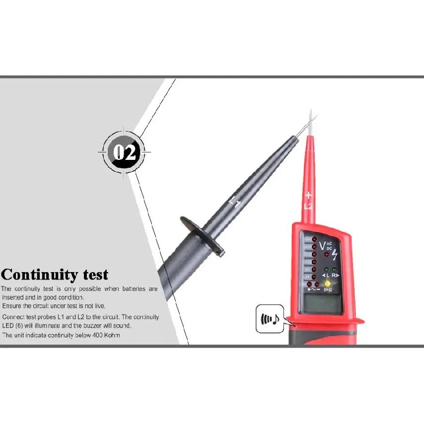 UNI-T UT15C Waterproof Digital Voltage Meter 0V~690V AC/DC Voltage Testers LCD Display Auto Range Phase Rotation voltage tester