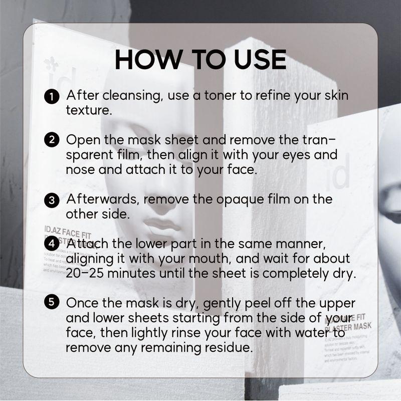 [ID Placosmetics] Face Fit Plaster Mask 20g (4ea)