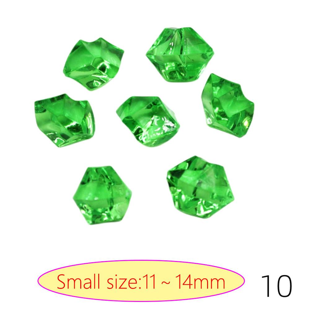 Acrylic Diamond Crystal Ice Rock Stones Vase Gems Confetti Table Scatter Beads Wedding Party Home Decor 100pcs 19 Color 11x14MM
