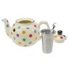 This 600ml teapot from the home of authentic British black tea is crafted in ivory dots and features a charming rounded shape and a fine-mesh