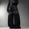Jeans Americani Larghi Dritti da Uomo Hip Hop Gotico Street Jeans Casual da Uomo