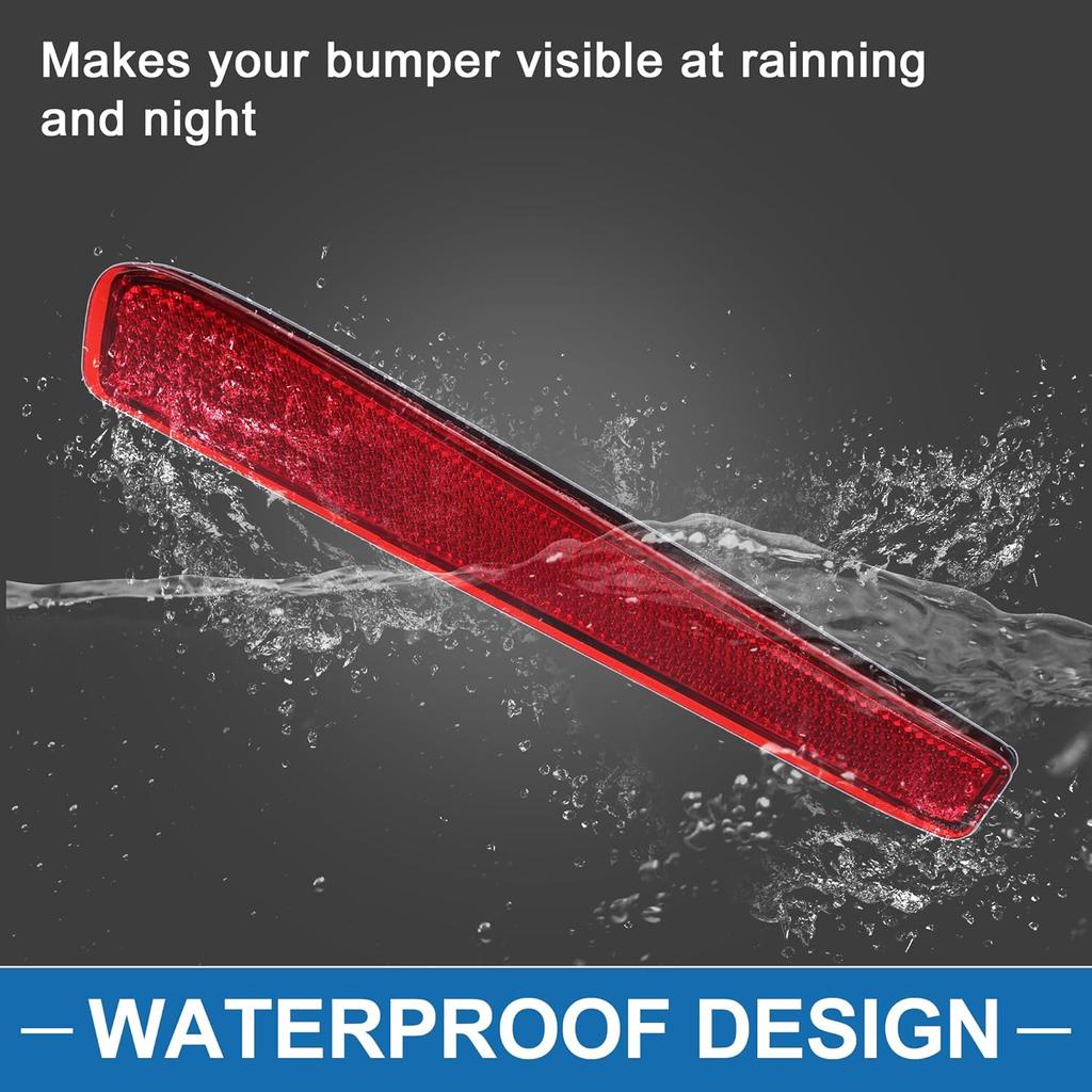 Rear Right Side Bumper Reflector No.8191012130 Bumper Reflector Side Marker for Toyota Corolla 2020-2023 ABS Red