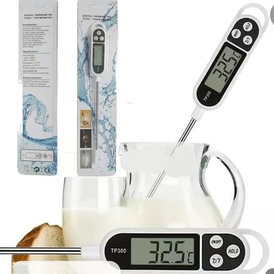 TP300 Ηλεκτρονικό Θερμόμετρο Τροφίμων Οθόνη LCD Θερμόμετρο Κουζίνας Ψηφιακό Εργαλείο Μέτρησης Θερμοκρασίας για Κρέας Μαγείρεμα BBQ Γάλα
